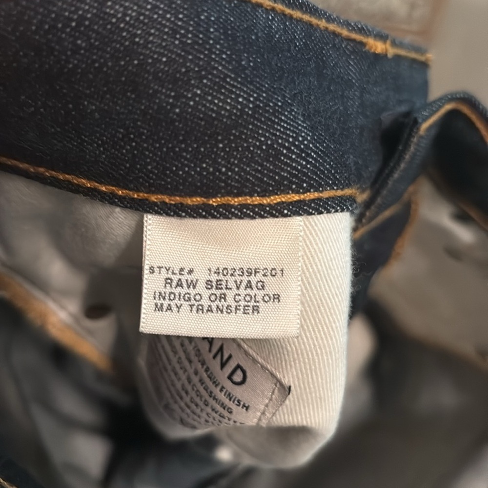 J Brand Mens Tyler Perfect Slim Selvedge Jeans 30 Blue Dark Washed Pocket Denim - Picture 7 of 7